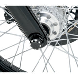 COVINGTONS 0214-0239 C0010-B Axle Cover - Axle Covers - Front - Dimpled - Black - Pair - '08-'23
