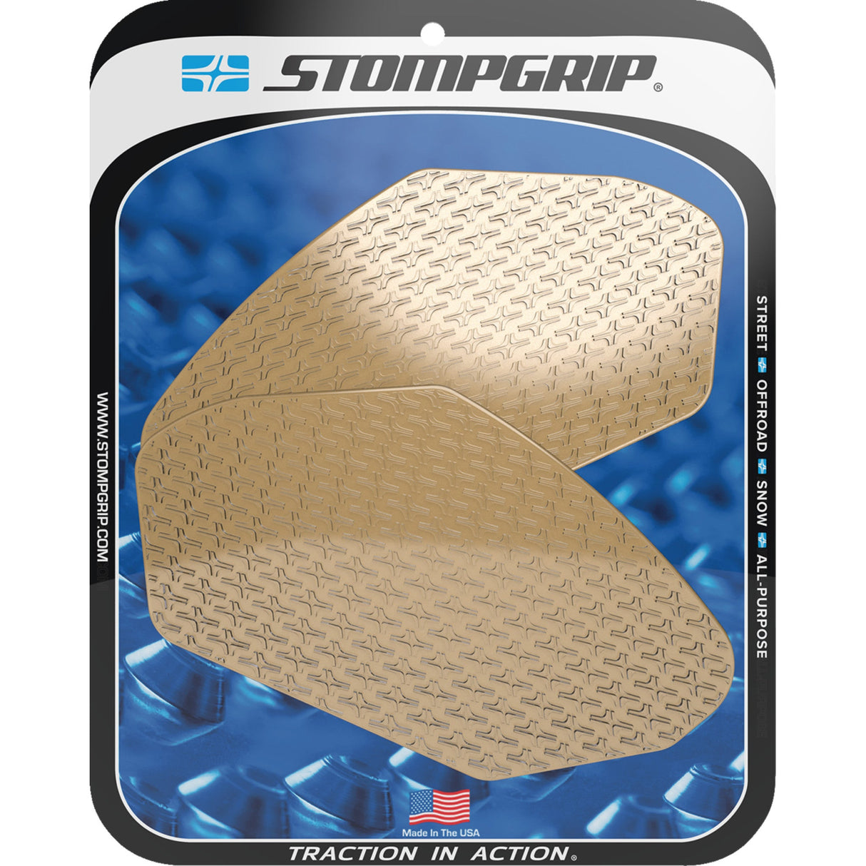 STOMPGRIP 4320-2778 55-14-0140C Icon Profile Traction Pad Tank Grips Traction Pad Tank Grips - Icon - Clear - Ninja 650 | Z 400/650