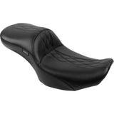 LePera Maverick Daddy Long Legs Seat Without Backrest Diamond Stitch HR2 Inlay - LV-957DLHR2 For Harley Touring 2023-2026