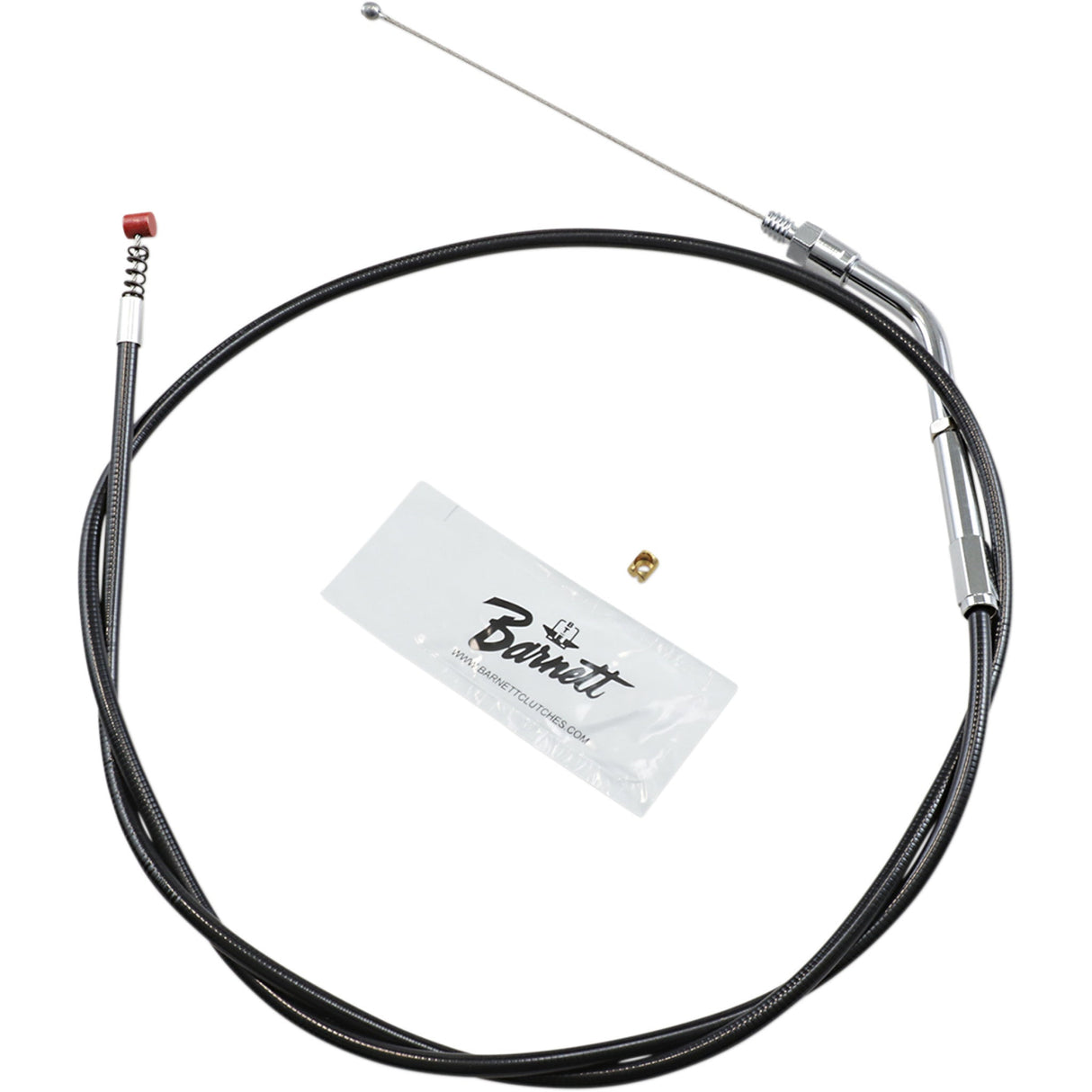 Barnett Black Vinyl Throttle Idle Cable +6" Size 38" Length - 101-30-40005-06 For Harley Sportster 1988-1995