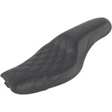 Saddlemen Profiler™ Lattice Stitch Seat Front Lattice Rear Smooth Black - 807-03-149 For Harley Sportster 2004-2020 (4.5G Tank)