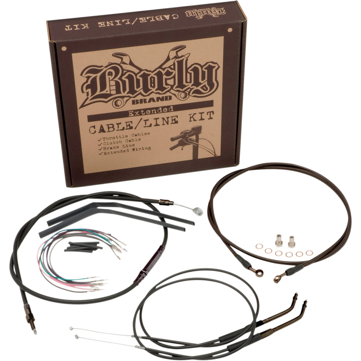 Burly Brand Complete Cable Kit - B30-1017 For Harley Softail 2000-2006
