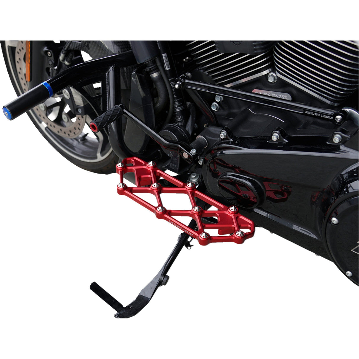 Arlen Ness Diamond Floorboards Driver Red - 410-057 For Harley Motorcycles 1982-2026