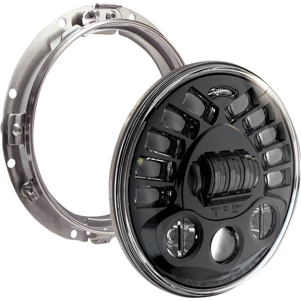 CUSTOM DYNAMICS 2001-2411 PB-7A-13-B ProBEAM® Adaptive Headlamp - Adaptive Headlight with Mount - 7" - Black