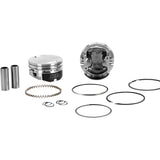 KB Performance Hypereutectic Piston Kit 3.875" Standard 9.3:1 CR 95" Twin Cam Big Bore - KB348.STD For Harley Motorcycles 1999-2006