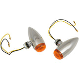 DRAG SPECIALTIES Chrome Marker Lights — Light Bullet LED - Smooth