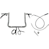 FAT Baggers INC. 1-1/4" EZ Install Pointed Top Handlebar 14" Chrome - 949014 For Harley Street Glide 2023-2026
