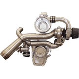 Trask Tornado Turbo Performance Kit Polished With Brushed Stainless Steel Exhaust M8 - TM-7600-PO For Harley Motorcycles 2017-2023