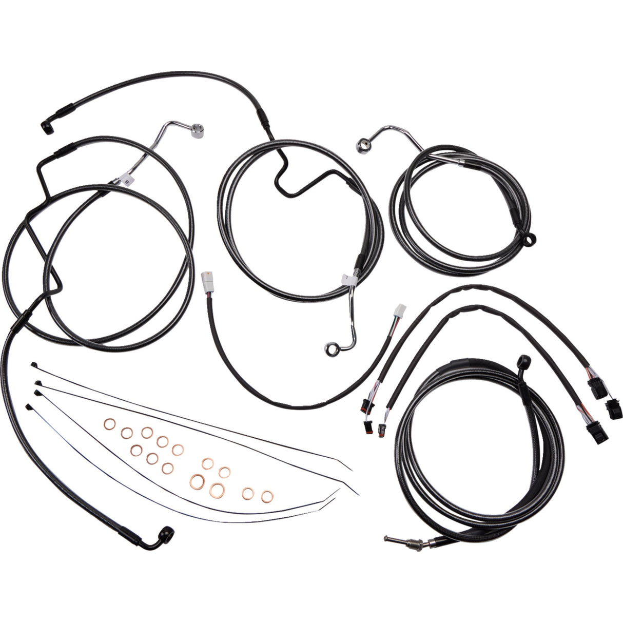Magnum Shielding Viking Warrior Handlebar Kit 12" Black Pearl™ - 48887-712 For Harley Road Glide 2017-2020