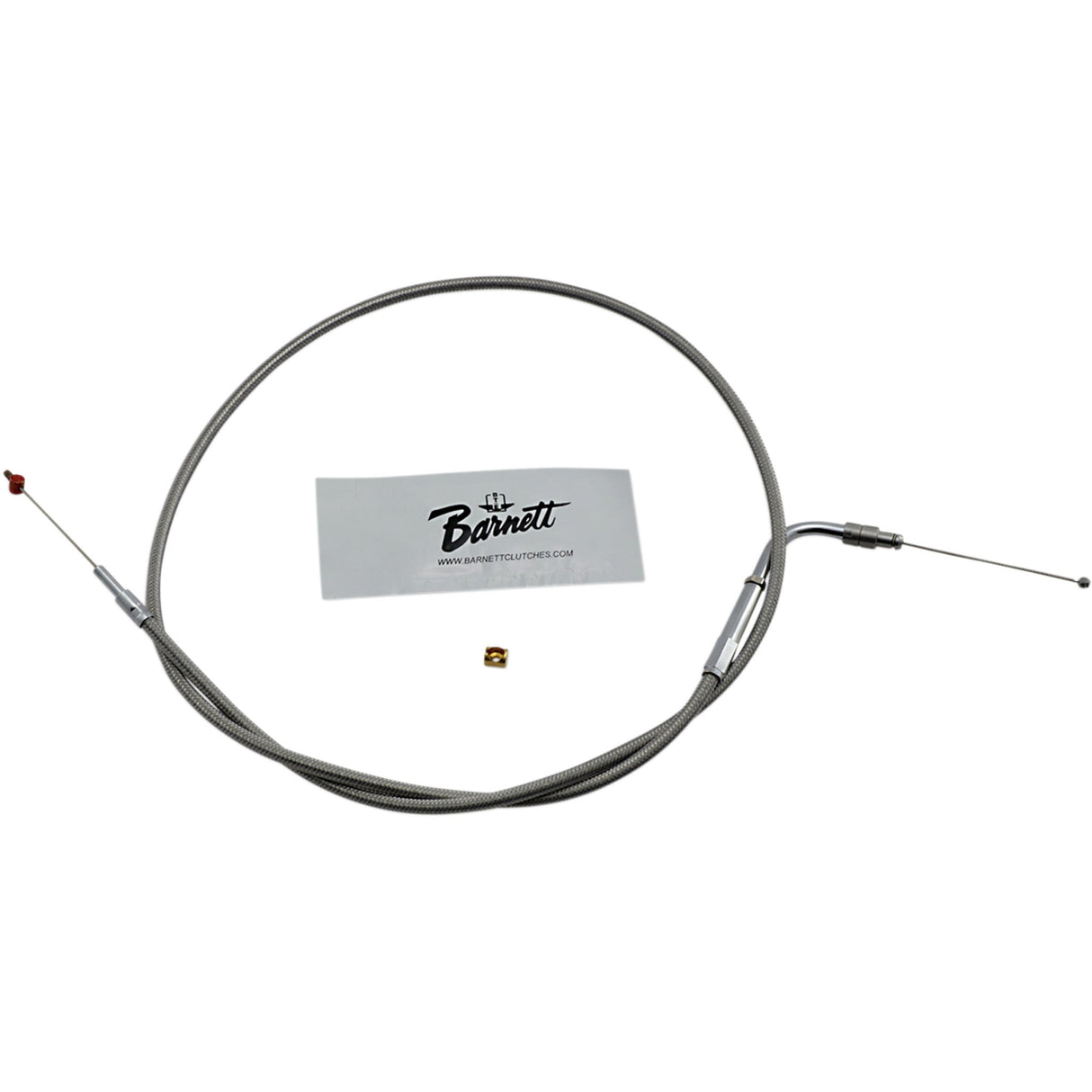 Barnett Stainless Steel Throttle Idle Cable - 102-30-30016 For Harley Touring 2002-2007