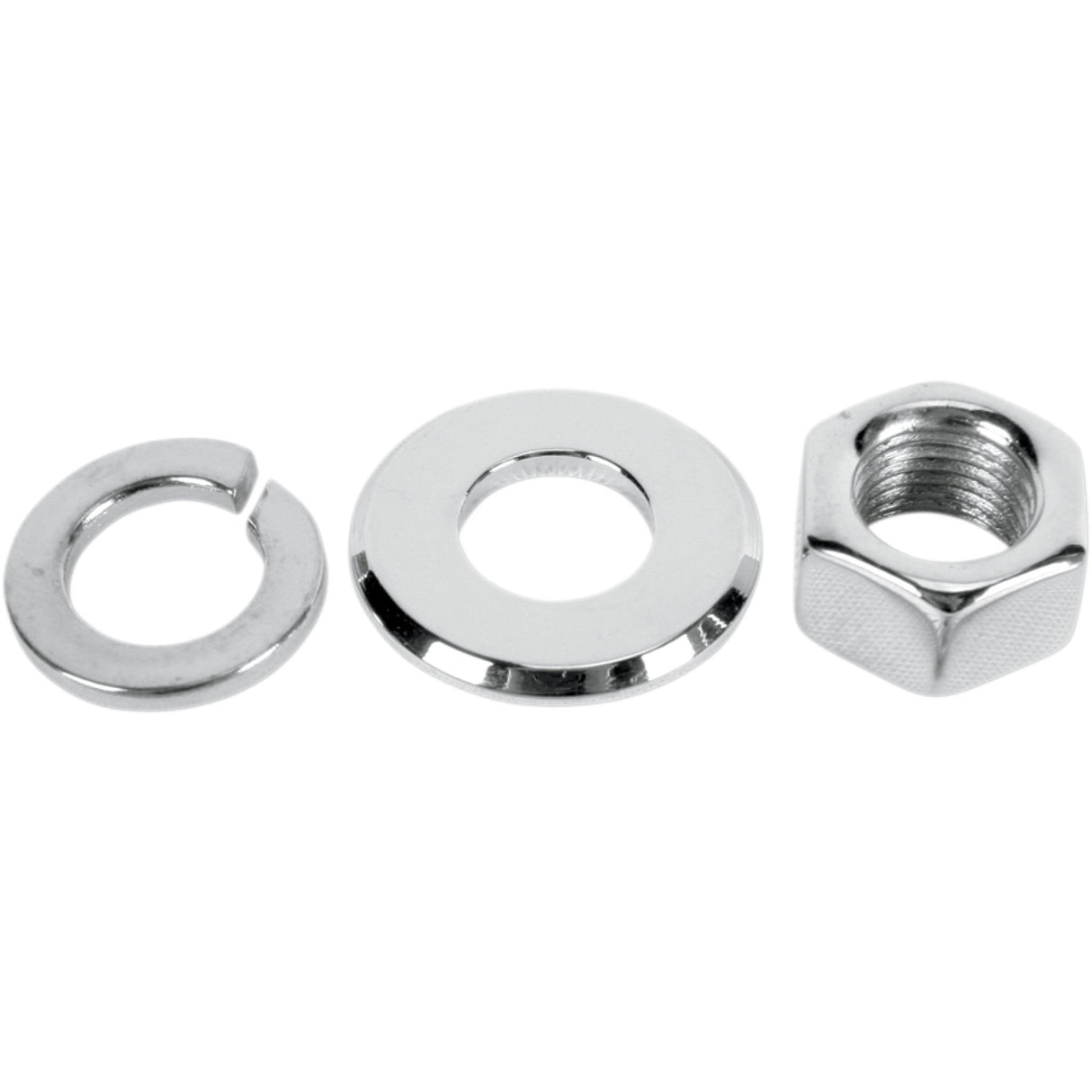 Colony Axle Nut Kits Front Axle Hex Chrome - 8769-3 For Harley Motorcycles 1972-2007