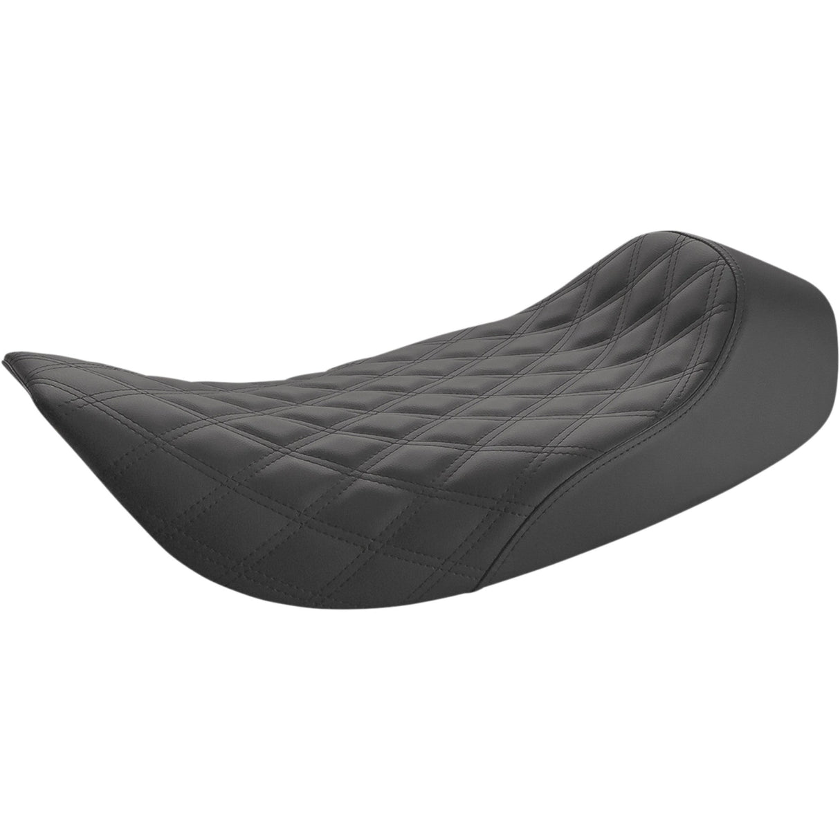 Saddlemen Renegade™ Lattice Stitch Solo Seat Lattice Stitched Black - 897-06-002LS For Harley Touring 1997-2007