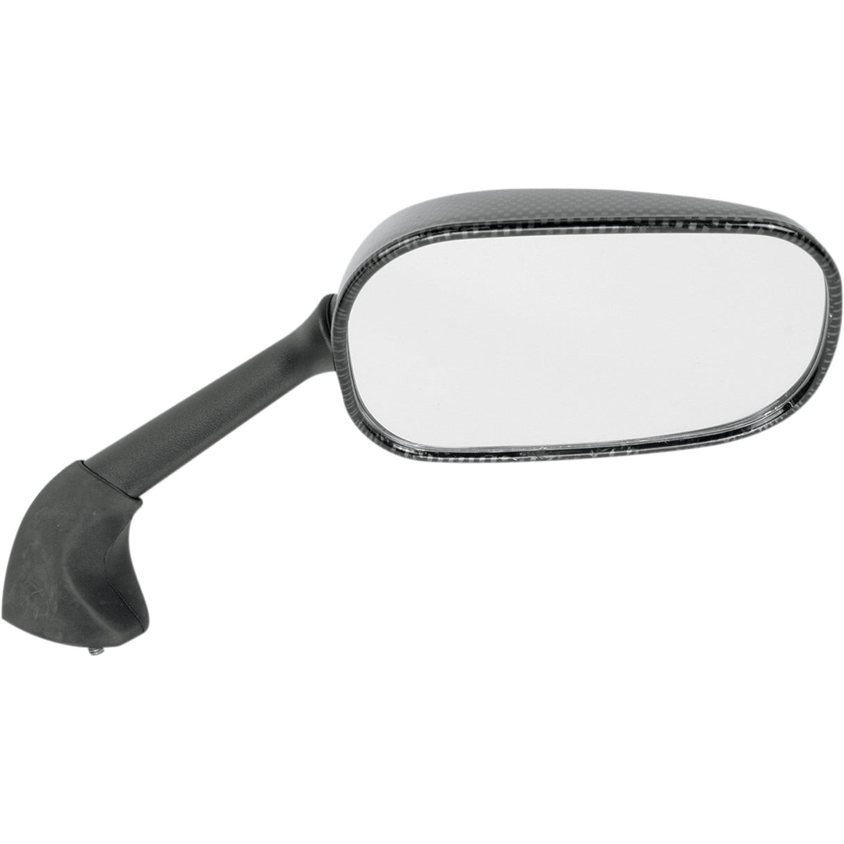 EMGO 0640-0181 20-80543 Carbon Fiber Mirror Mirror - Side View - Black/Carbon Fiber - Rectangle - Right - Yamaha