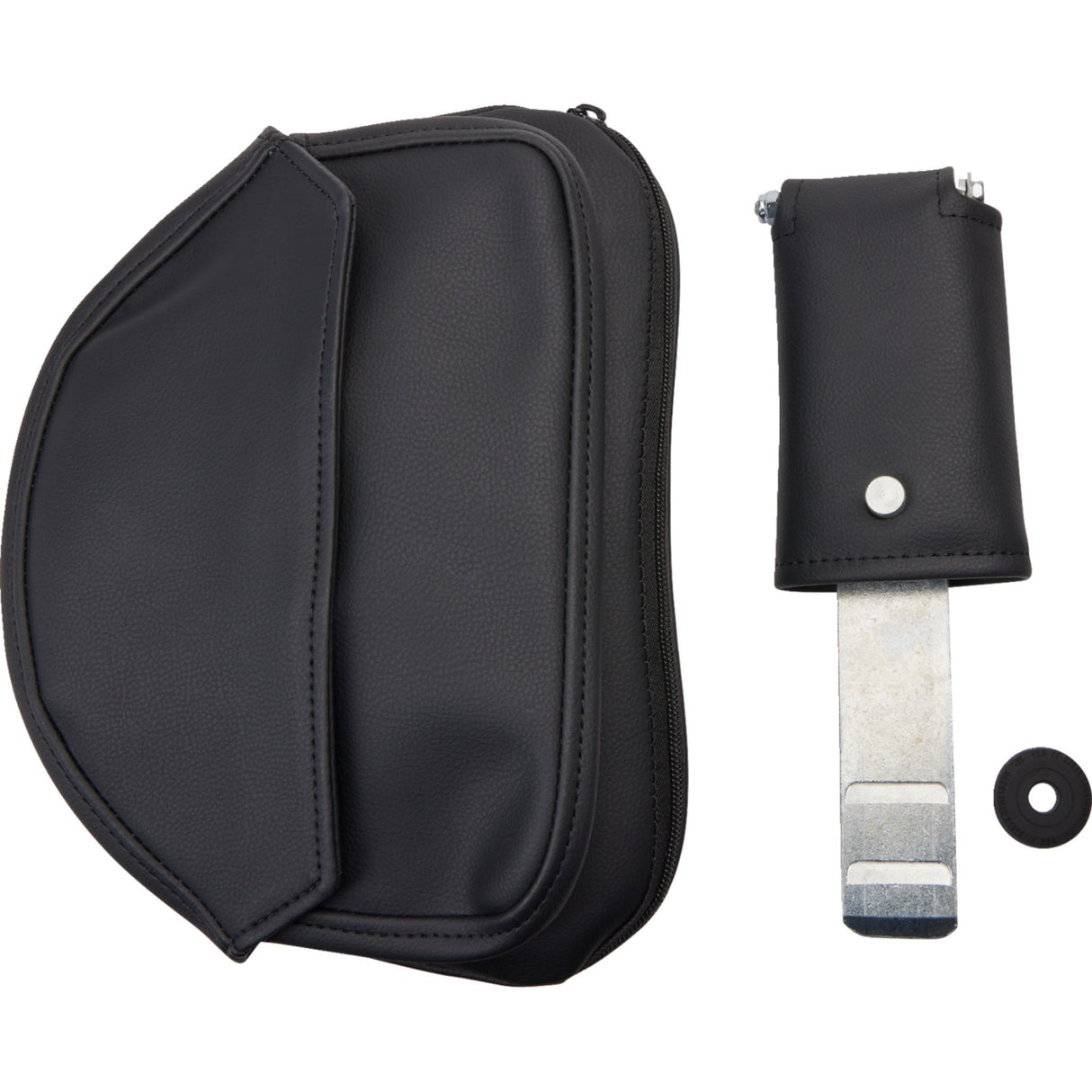 Saddlemen Explorer™ Seat Explorer™ With Backrest Stitched Black FL FX - 806-12-030 For Harley Softail 2006-2017