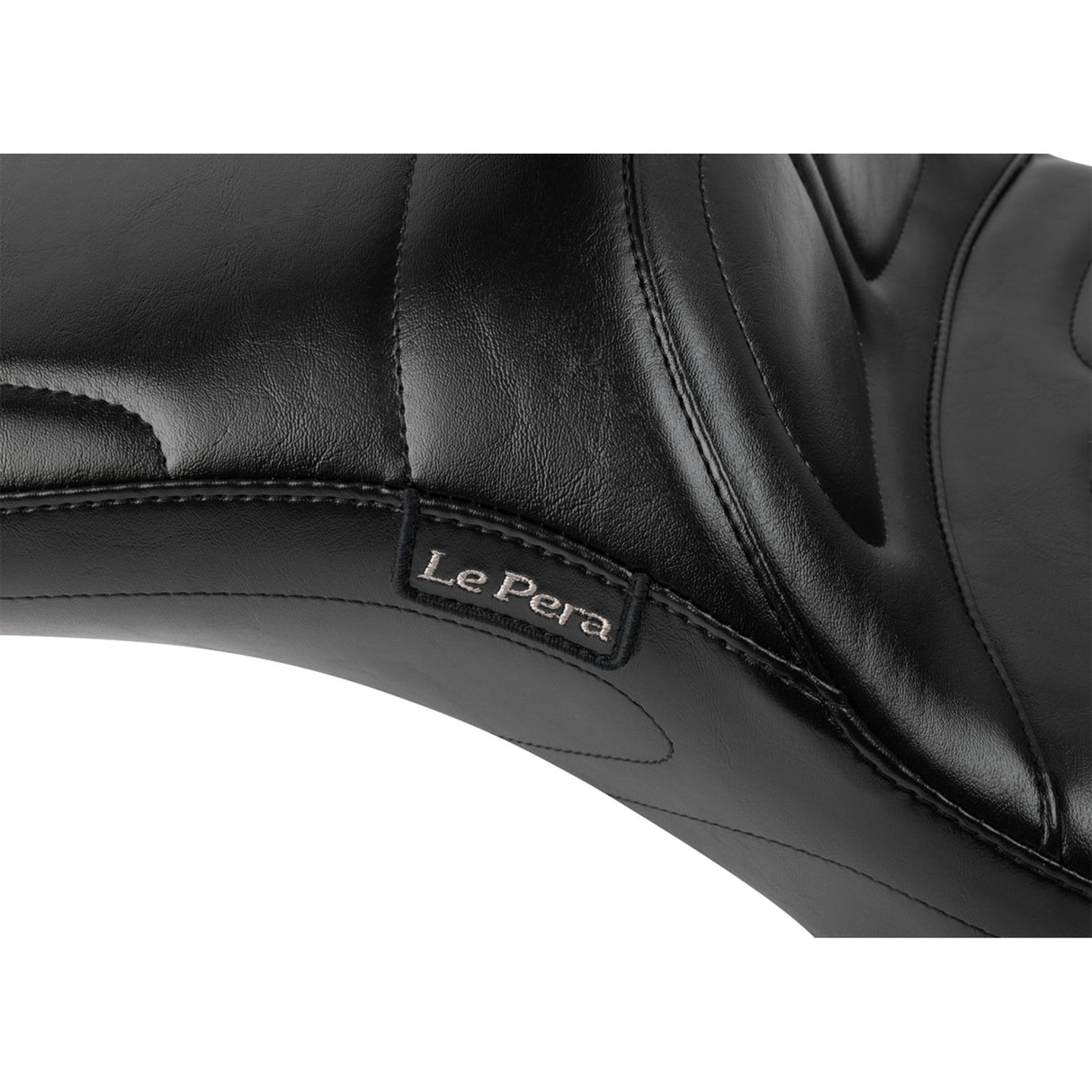 LePera Maverick Daddy Long Legs Seat With Backrest Black - LV-957DLBR For Harley Touring 2023-2026