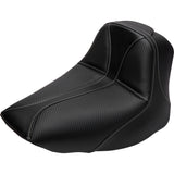 Saddlemen Dominator Solo Seat Without Backrest Black With Gray Stitching Flstc N - 806-15-0042 For Harley Softail 2006-2017