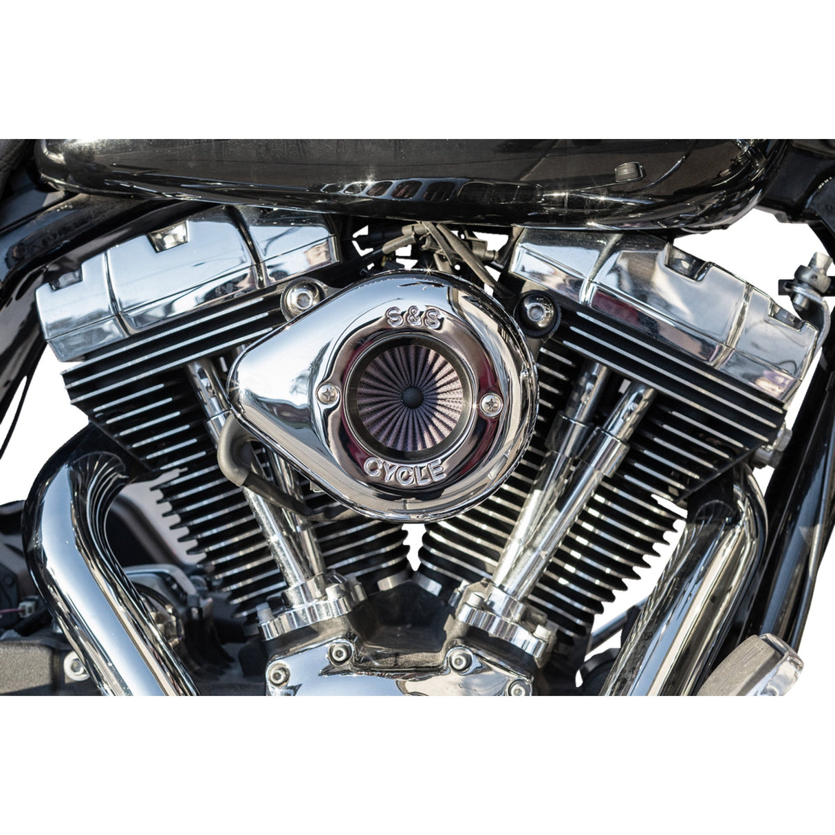 S&S Cycle Air Stinger Stealth Air Cleaner Kit Chrome - 170-0719A For Harley Motorcycles 2008-2017