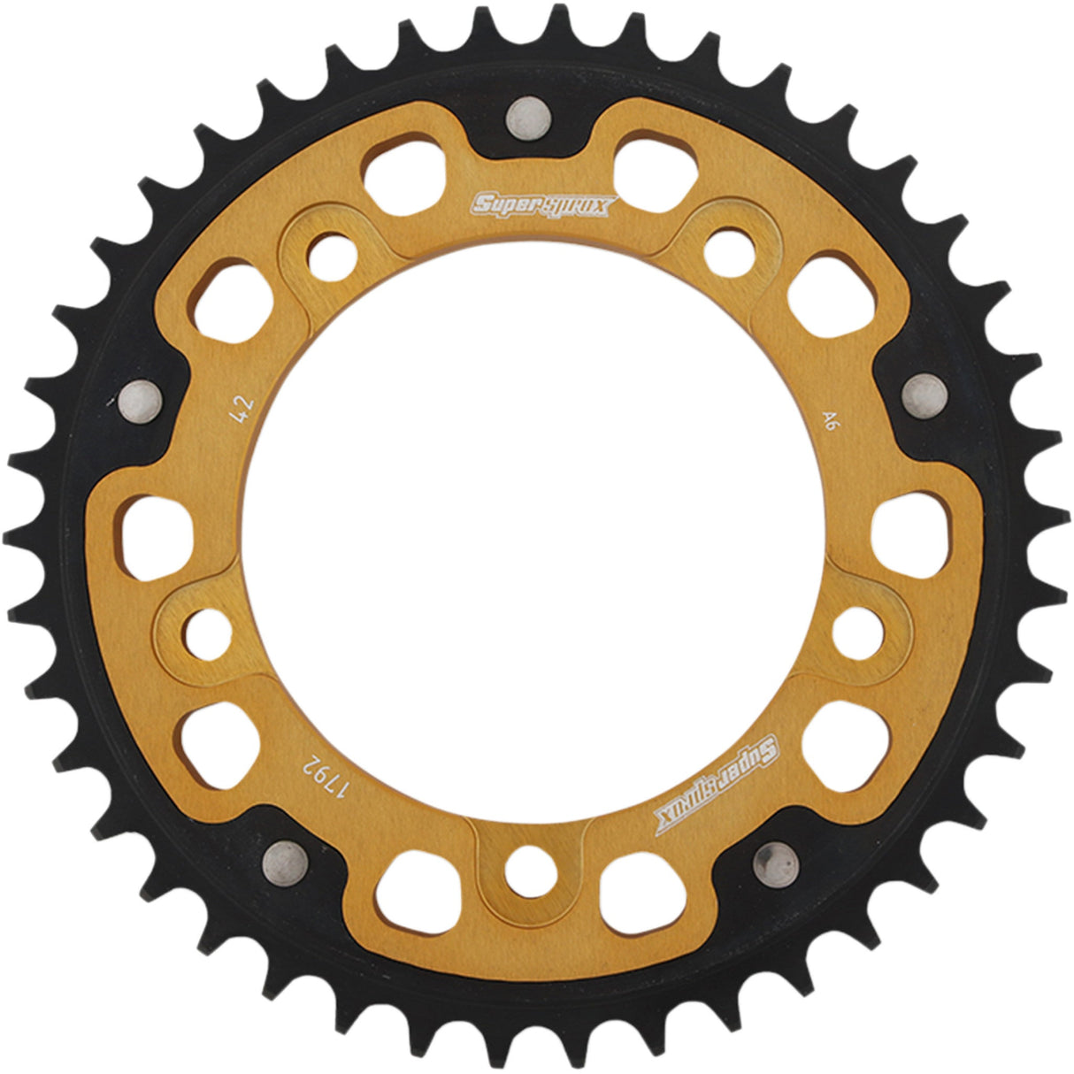Supersprox Stealth Rear Sprocket 42 Tooth Gold - RST-1792-42-GLD For Suzuki Motorcycles 2000-2016 | Triumph Motorcycles 2000-2018