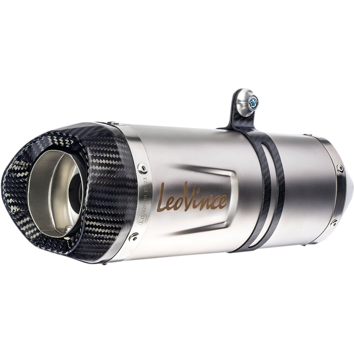 LEOVINCE 1811-3788 9775U Universal LV One Evo Slip-On Muffler 50x270mm Stainless Steel LV One Evo Muffler