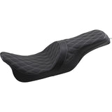 DRAG SPECIALTIES Forward Positioned Predator Seat 2-Up - FL '08-'23