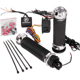 PERFORMANCE MACHINE (PM) 0631-0278 0063-2093-CH Apex Heated Grips - TBW - Chrome