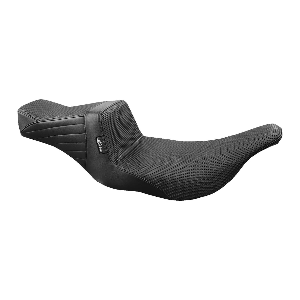 LePera Tailwhip Seat Basketweave Black - LH-587BW For Harley Touring 1997-2007