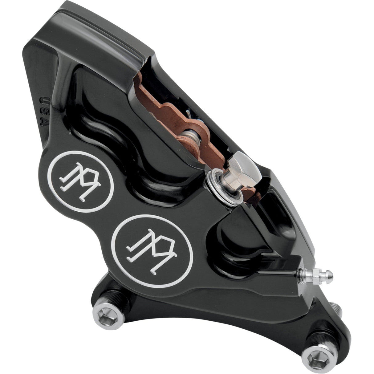 Performance Machine Brake Caliper Kit - 0053-2916-BM For Harley Motorcycles 1984-1999