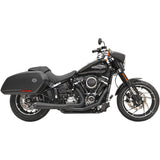 Bassani Xhaust 2-Into-1 Road Rage Exhaust System Black - 1S81RB For Harley Softail 2018-2024
