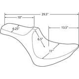 DRAG SPECIALTIES Predator III Seat - FXST/FLST '84-'99