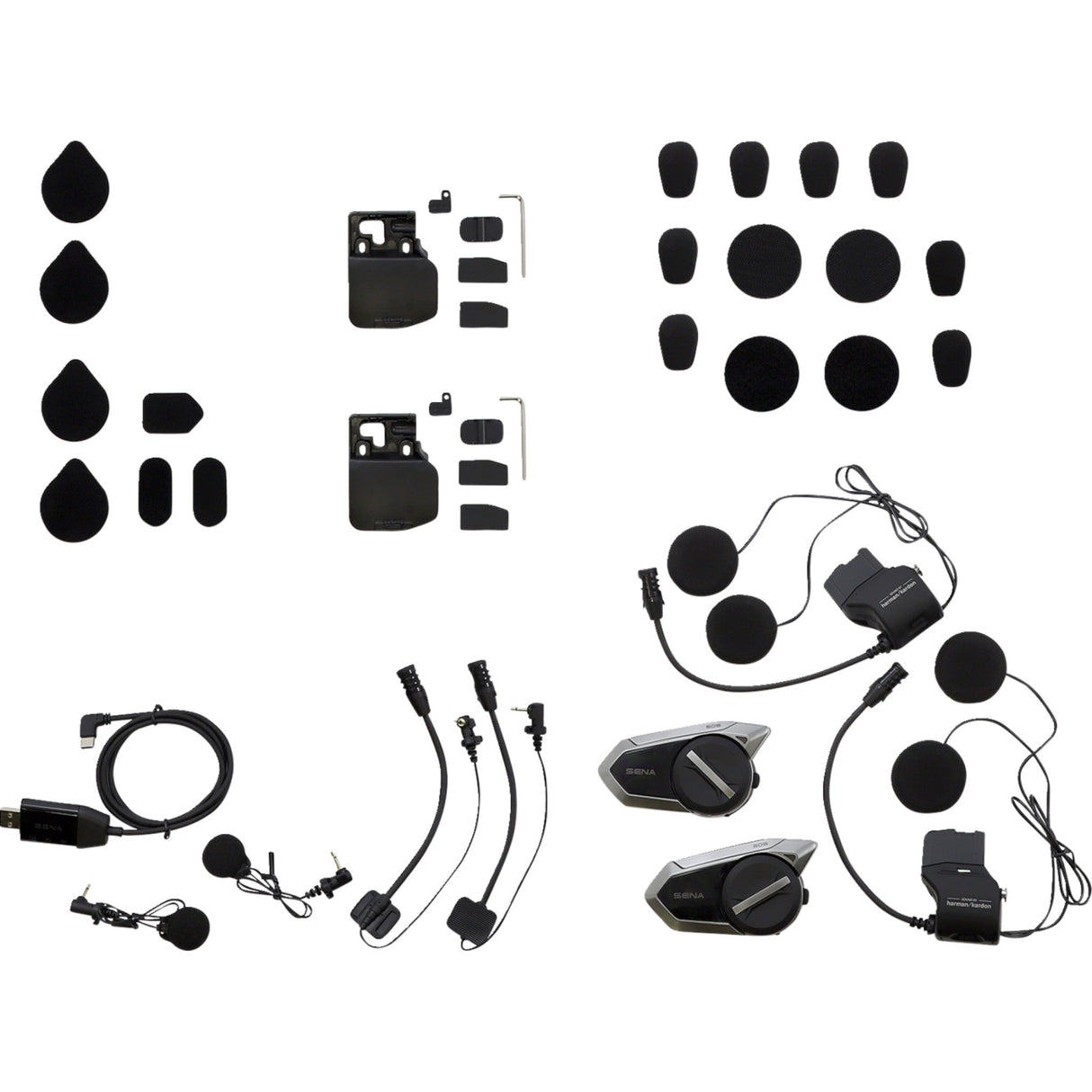 SENA 4402-0901 50S-10D- 50S Mesh Intercom™ Headset Intercom - 50S - HD Speakers - Dual Pack