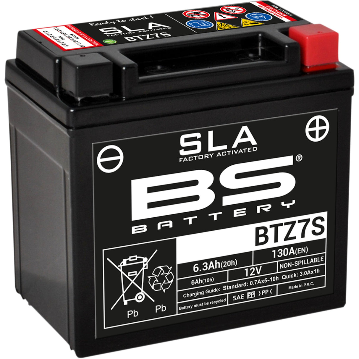 Bs Battery BTZ Battery - 300635 For Husaberg Dirt Bikes 2003-2012 | Arctic Cat 50 / 90 / 50 4x2 / 90 4x2 2006-2011