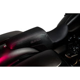 Slyfox The Drifter Seat Black Logo Smooth Vinyl Carbon Fiber For Harley Touring 2008-2023