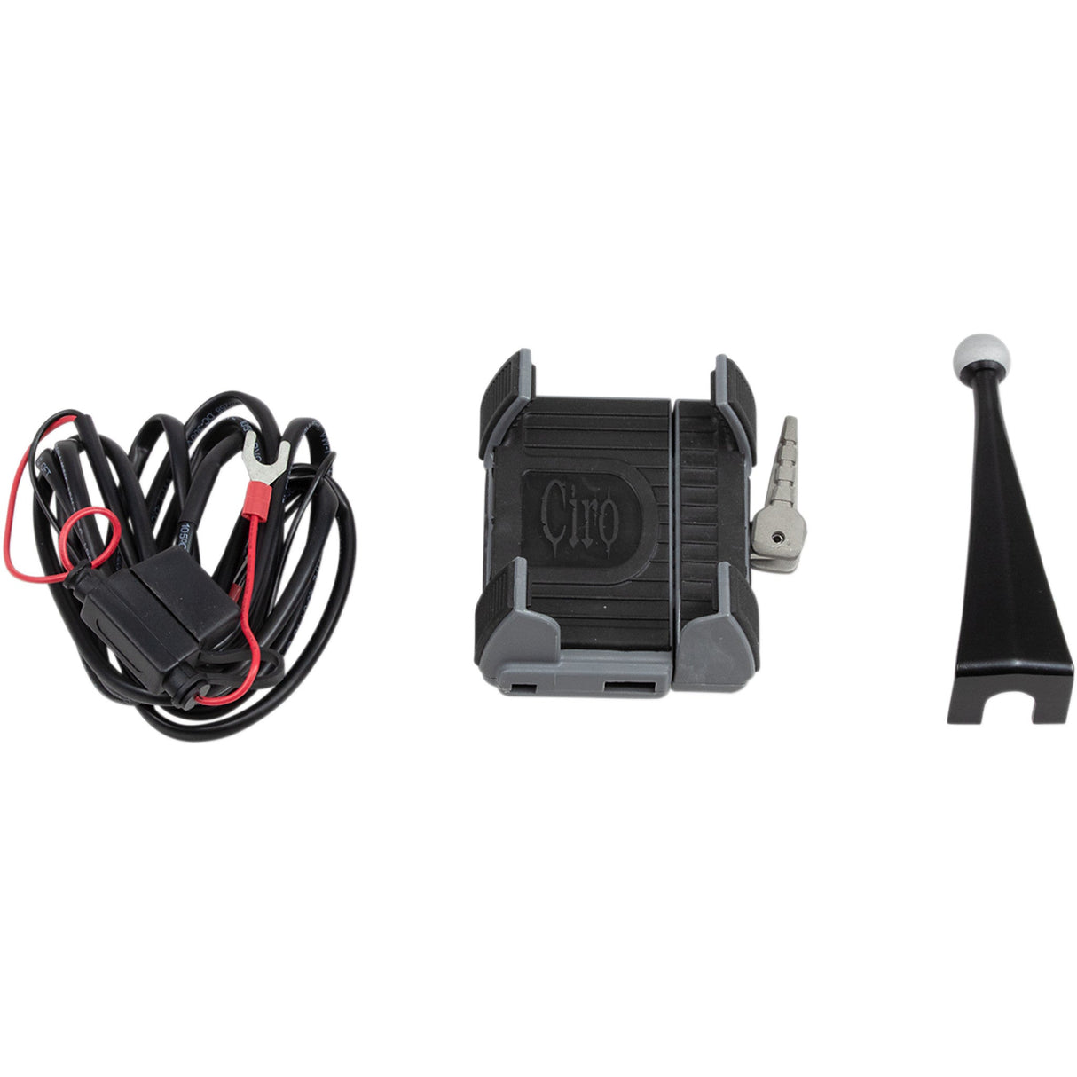Ciro Smartphone GPS Holder With Charger Fairing Mount - 50216 For Harley Touring 1996-2026