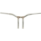 LA Choppers Kage Fighter Welded Bent-Riser Handlebar One Piece 10" Stainless Steel - LA-7338-10SS For Harley Motorcycles 1957-2020