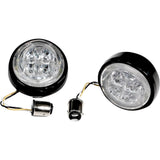Ciro Fang® Signal Light Inserts — Rear Black Red Lens - 45421 For Harley Motorcycles 1957-2026