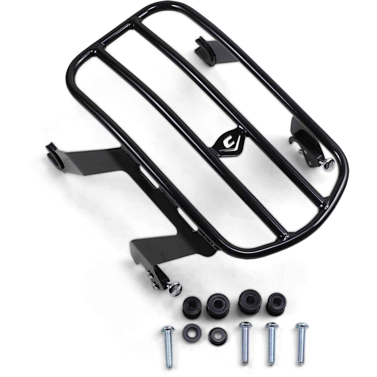 Cobra Detachable Solo Luggage Rack Black - 602-2511B For Harley Softail Deluxe 2018-2020