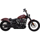 Vance & Hines Eliminator 300 Slip-On Mufflers Black - 46312 For Harley Softail 2018-2025