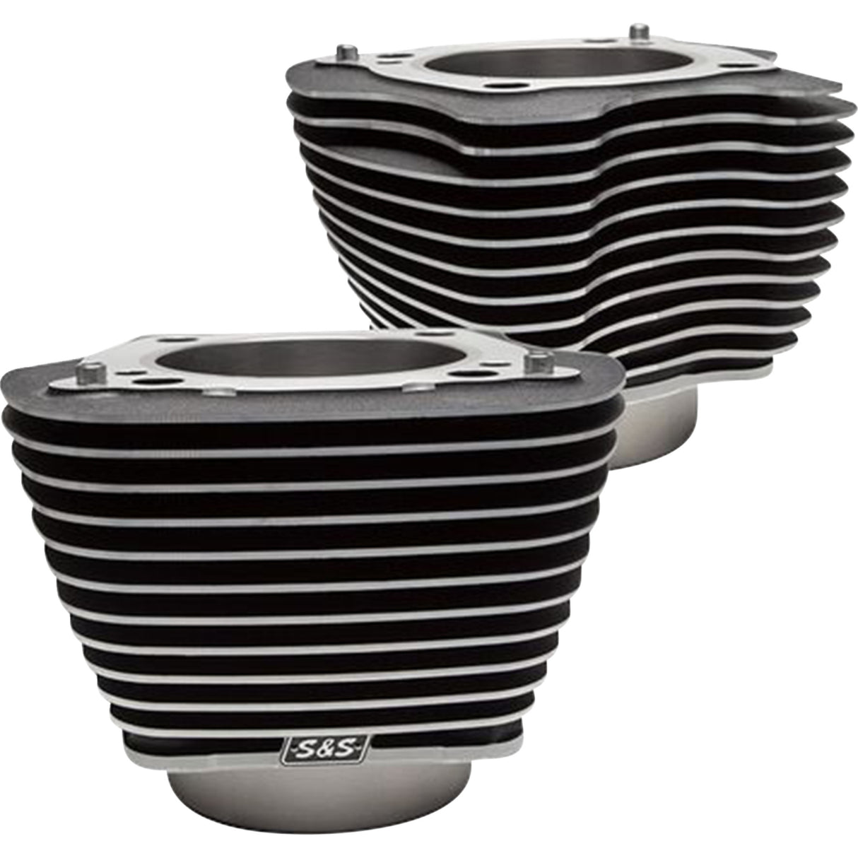 S&S CYCLE 0931-1201 910-0682A Cylinder Set 4.25" bore - unhoned - wrinkle black w/highlights - m8