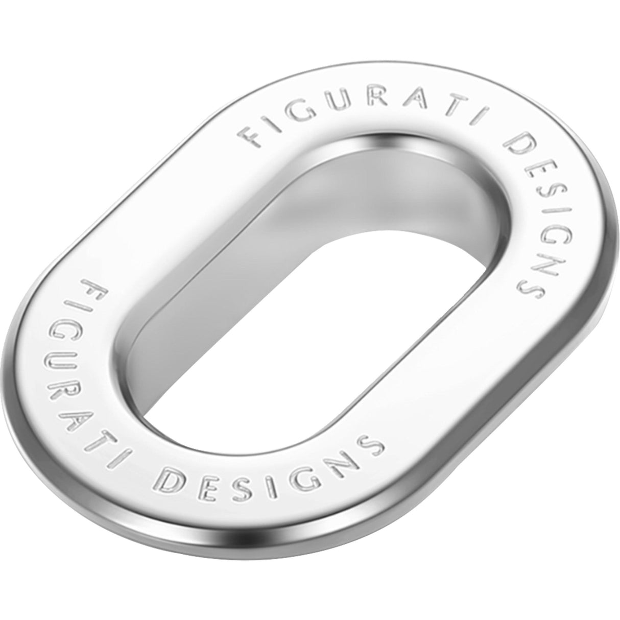 Figurati Designs Antenna Ring Left Rear Fender Smooth Chrome - FD60-ANTRG-SS-LT For Harley Touring 2009-2023