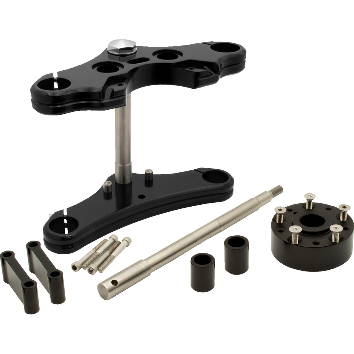 HEADWINDS 0408-0466 TWD39-EHLBK Wide Glide Triple Tree Conversion Kit Triple Tree Conversion Kit - 39 mm - Black - 0° Rake - Elite