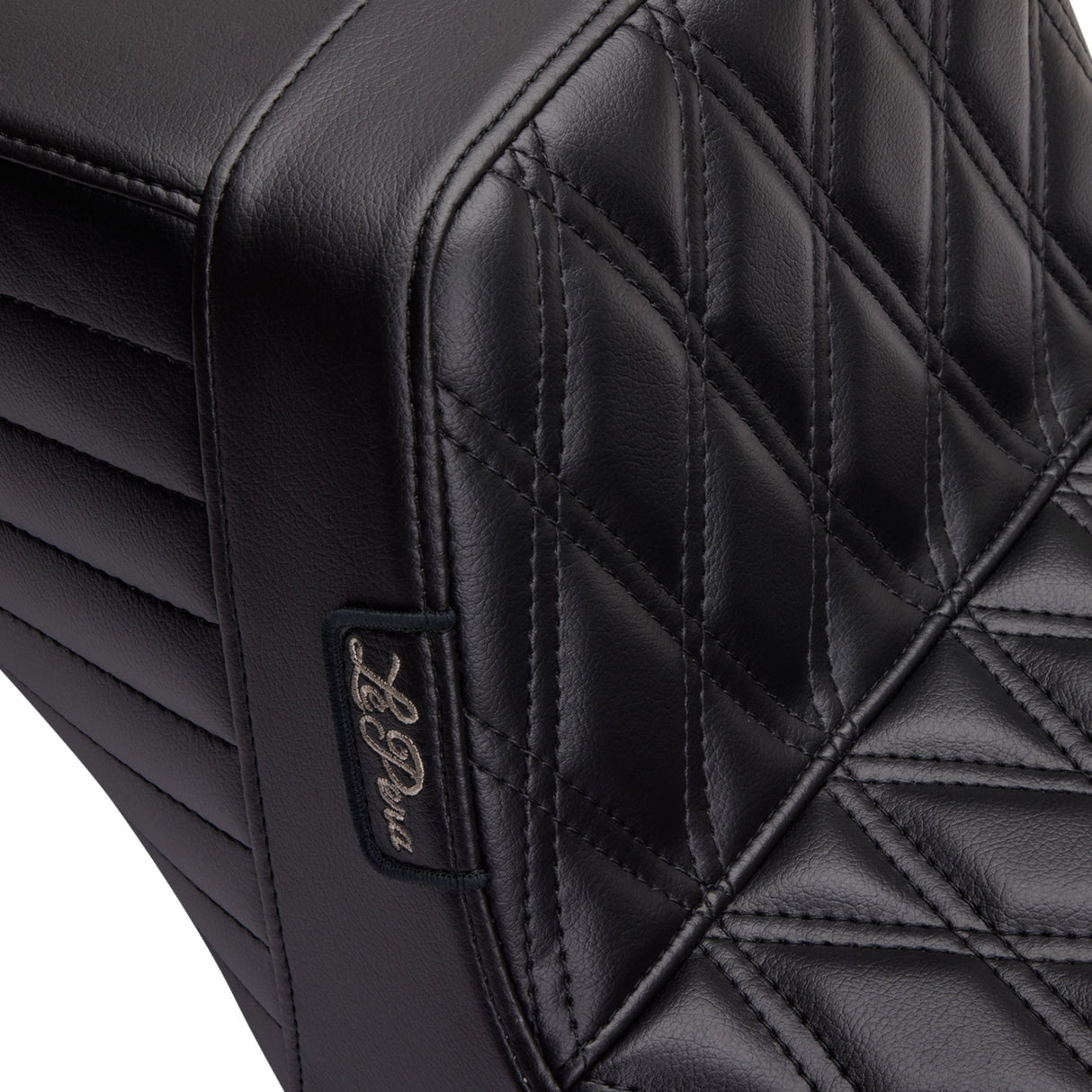 LePera Kickflip Seat — Double Diamond Black - LH-597DD For Harley Touring 1997-2007