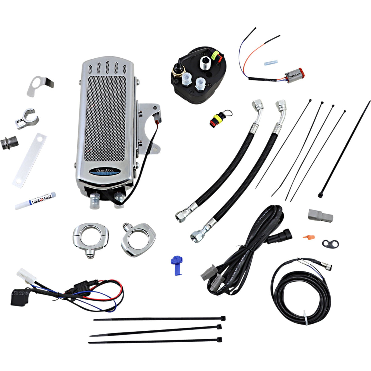 ULTRACOOL 0713-0249 SMT-2CSS Oil Cooler Kit chrome - touring/trike