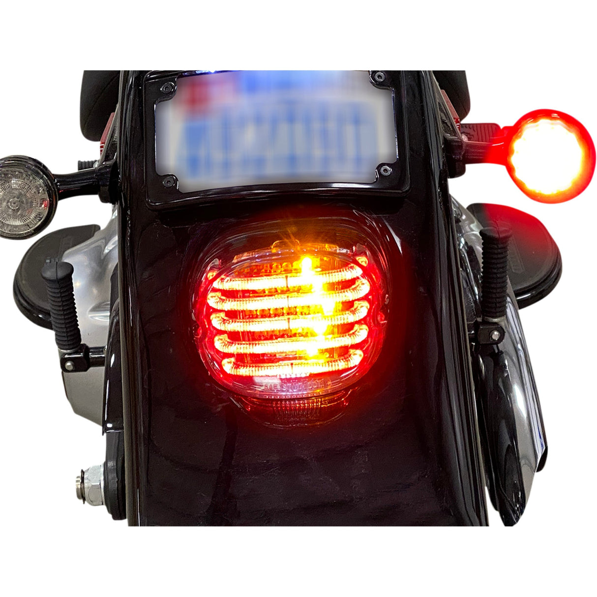 CUSTOM DYNAMICS 2010-1412 PB-TL-INT-BW-R ProBEAM® Integrated Low Profile LED Taillights with Auxiliary Turn Signals - Taillight/Turn Signal - Bottom Window - Red Lens