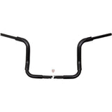 FAT Baggers INC. 1-1/2" EZ Install Rounded Top Handlebar 12" Black - 803012-B For Harley Touring 2014-2020