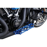 Arlen Ness Diamond Floorboards Driver Blue - 410-055 For Harley Motorcycles 1982-2026