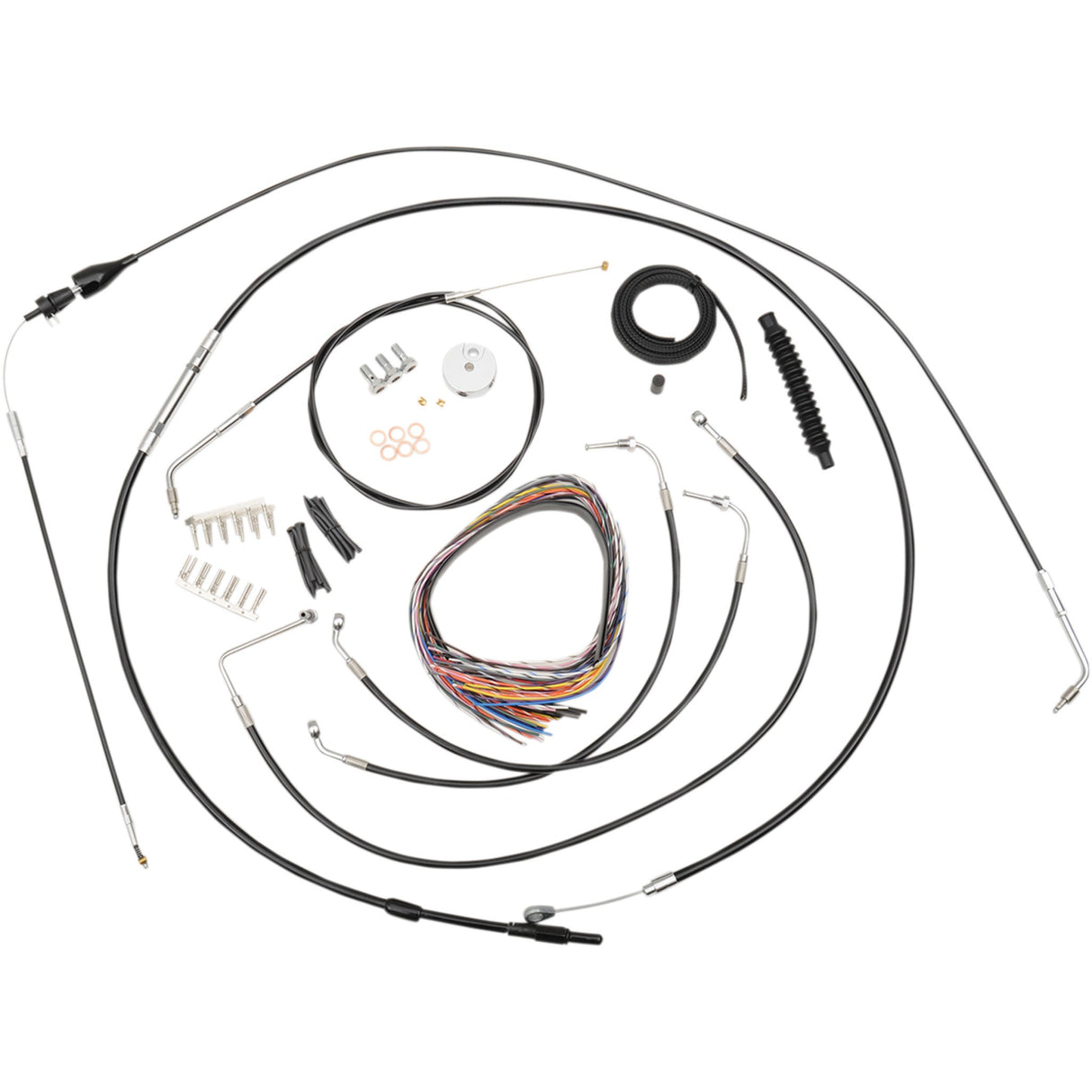 La Choppers Complete Cable Kit - LA-8006KT2B-13B For Harley Touring 2007