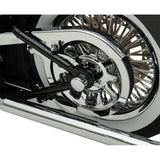 DRAG SPECIALTIES 0214-0449 Axle Caps chrome - rear