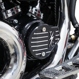 Thrashin Supply CO. Cam Cover Gen 2 Finned Twice Cut Black M8 - TSC-3029-4 For Harley Touring 2023-2026
