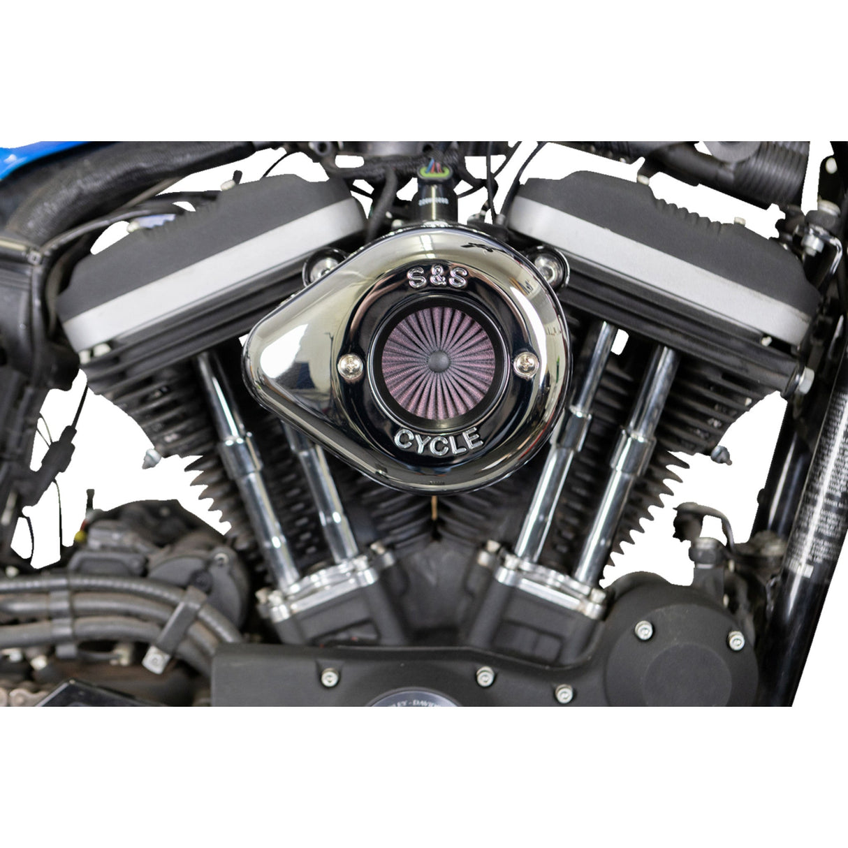 S&S Cycle Air Stinger Stealth Air Cleaner Kit Chrome - 170-0725A For Harley Sportster 2007-2022