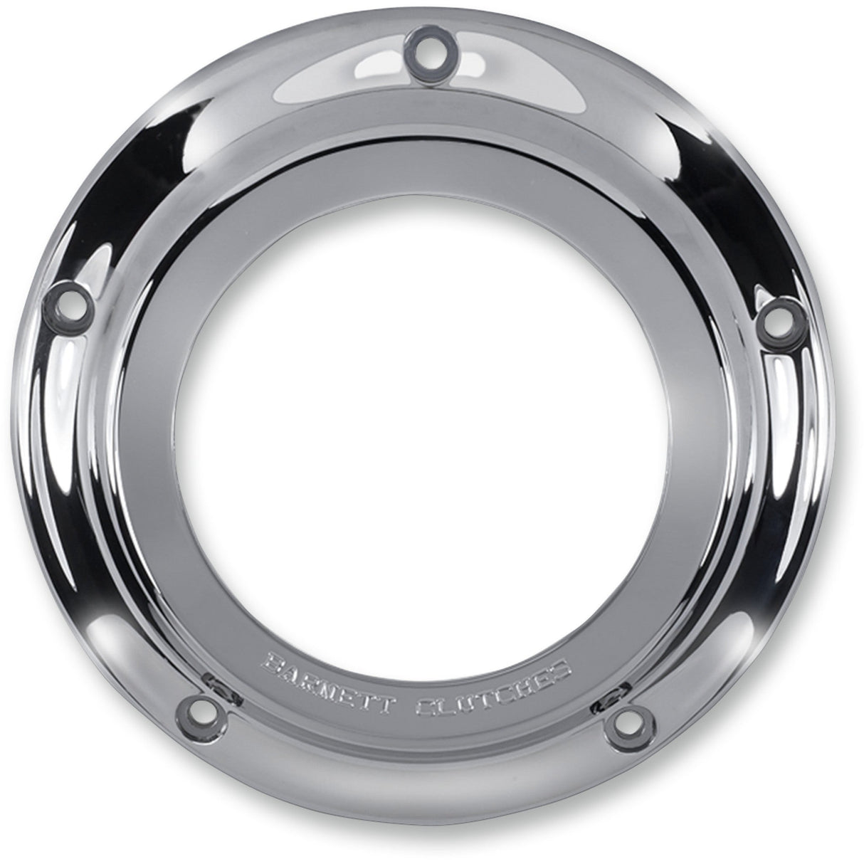 BARNETT 1107-0540 343-30-43015 Scorpion Derby Cover - Chrome/Clear - '15-'22 Big Twins - For Narrow Primary